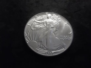 1987 Silver Eagle Dollar 1 Oz. 99.9 Fine Silver MS From Unc Roll
