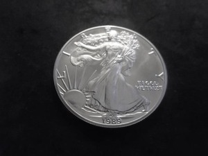 1989 Silver Eagle Dollar 1 Oz. 99.9 Fine Silver MS From Unc Roll
