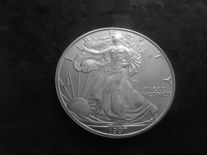 1997 Silver Eagle Dollar 1 Oz. 99.9 Fine Silver MS From Unc Roll
