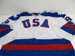 lot 82 image: Authentic Autographed Neil Broten USA Hockey Jersey