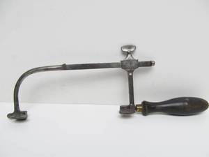 lot 131 image: Early Antique Precision Jewelers Saw wMany Blades