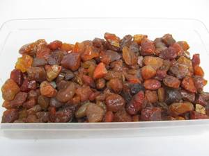 lot 150 image: Box FULL of Raw Natural Carnelian() Stones