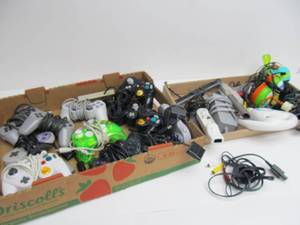 lot 185 image: Large Group of Video Game Controllers & Accessories 