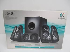 lot 165 image: New in Box Logitech Model Z506 Surround Sound Speaker System