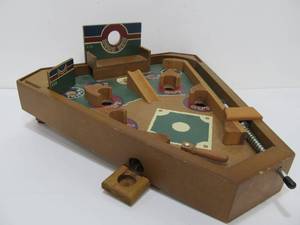 lot 104 image: Wooden Front Porch Classics Baseball Pinball Game
