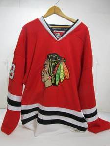 lot 120 image: Quality Reebok Patrick Kane Blackhawks Hockey Jersey