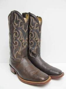 lot 195 image: Quality Mens Leather NOCONA Cowboy Boots - Size 9D