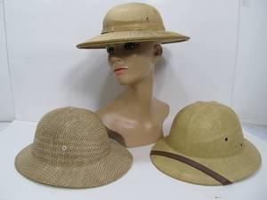 lot 209 image: 3 Safari etc Style Hats