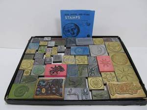 lot 210 image: Nice Complete Sun Moon & Stars Rubber Stamp Kit