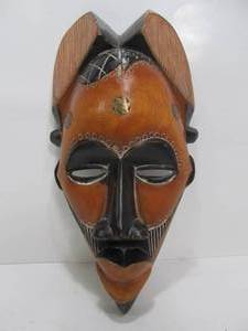 lot 213 image: Carved African Tribal Mask