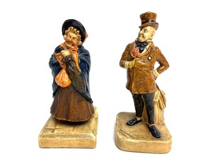 lot 310 image: Old Vintage Signed Bretby Charles Dickens Character Figures