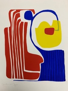 lot 318 image: Excellent Vintage Calder or Miro Style Lithograph