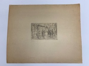 lot 324 image: Old Vintage Signed Engraving
