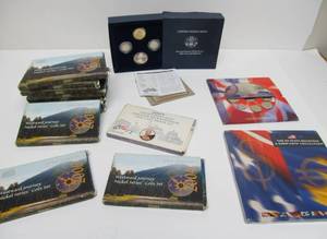 lot 227 image: Group of Mint Coin Sets - Westward Journey Nickel Series & Others