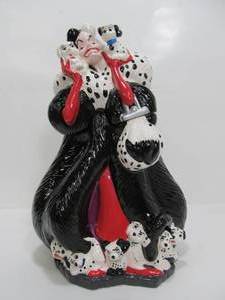lot 281 image: Disney Cruella Deville Ceramic Cookie Jar