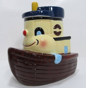 lot 282 image: Jonal TUGGLE Tugboat Ceramic Cookie Jar