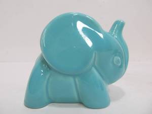 lot 297 image: Mid Century RED WING Art Pottery Elephant Planter