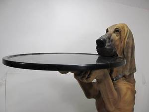 lot 332 image: Excellent Bombay Company Hawthorne the Hound Serving Table
