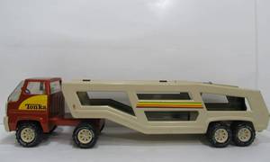 lot 339 image: Large Vintage Metal TONKA Car Hauler