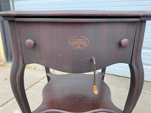lot 366 image: Nice Condition Working Antique Columbia Baby Regent Grafonola