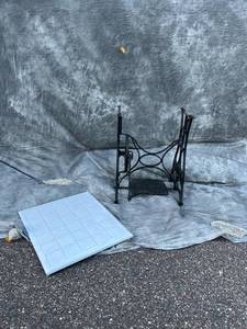 Upcycled Antique Sewing Machine Base
