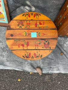 Low Scandinavian Painted Table