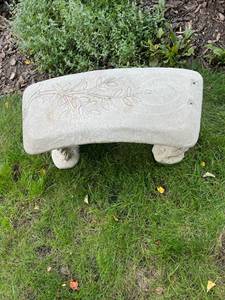 Lovebirds Concrete Garden Bench