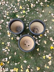 Stunning Outdoor Ceramic Planters Set of 3