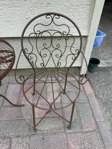 Adorable Miniature Wire Cafe Seating Set