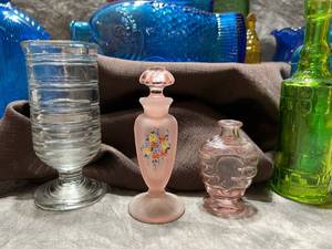 Vintage Colored Glass Bitters Bottle Collection