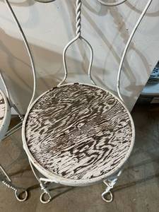 Antique Ice Cream Chairs, set of 2