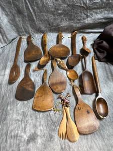 Primitive Wooden Kitchen Collectibles by Munising