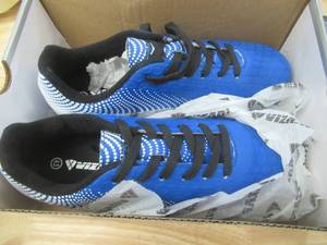 lot 581 image: Vizari Stealth FG Kids Soccer Cleat 4.5, BlueWhite - NEW SOLD AS IS
