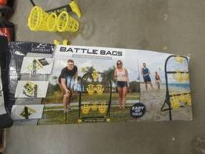 lot 588 image: Battle Bags Outdoor Bean Bag Toss Game - Complete, Like New SOLD AS IS