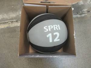 lot 600 image: SPRI 12 lb. Medicine Ball - NEW SOLD AS IS