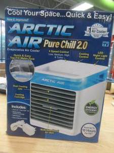 lot 643 image: Arctic Air Pure Chill 2.0 Evaporative Cooler - Open Box, Slightly Used, Works Well - SOLD AS IS