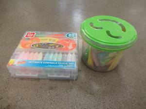 lot 645 image: Lots of Sidewalk Chalk - Like New SOLD AS IS