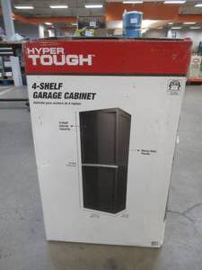 lot 733 image: 4-Shelf Garage Cabinet - Open Box, Appears to be complete - SOLD AS IS