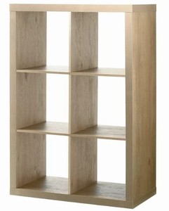 lot 539 image: Better Homes & Gardens 6-Cube Storage Organizer, Natural, Dimensions 30.16 x 15.35 x 43.35 - SOLD AS IS