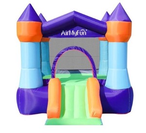 lot 670 image: AirMyFun A82011 Classic Jumping Castle, 102 x 74 x 76 - Open Box, SOLD AS IS