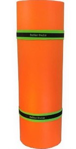 lot 722 image: Rubber Dockie OrangeGreen 18 Ft X 6 Ft Floating Water Mat, LIKE NEW, SOLD AS IS