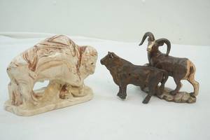 lot 30 image: animal statues