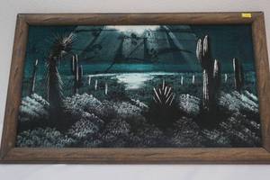 lot 153 image: Desert Night Velvet Painting