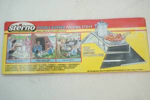 lot 204 image: Sterno Double Burner Folding Stove
