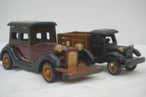 lot 255 image: Wood Toy Cars