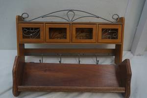 lot 274 image: Coat Hanger & Wall Shelf