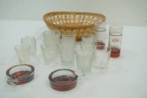 lot 314 image: Shot Glasses & Ashtrays