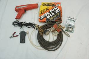 lot 327 image: Inductive Timing Light, Spark Plug wire set, Solenoid