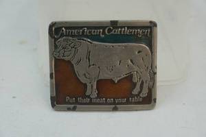 lot 346 image: American Cattlemen Belt Buckle