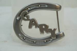 lot 347 image: Gary Horseshoe Belt Buckle